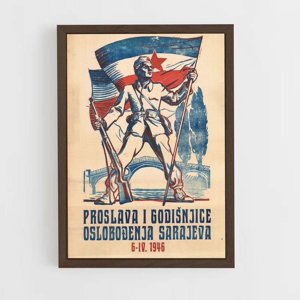 Poster Sarajevo symbole – affiche Jeux Olympiques (vue 5)